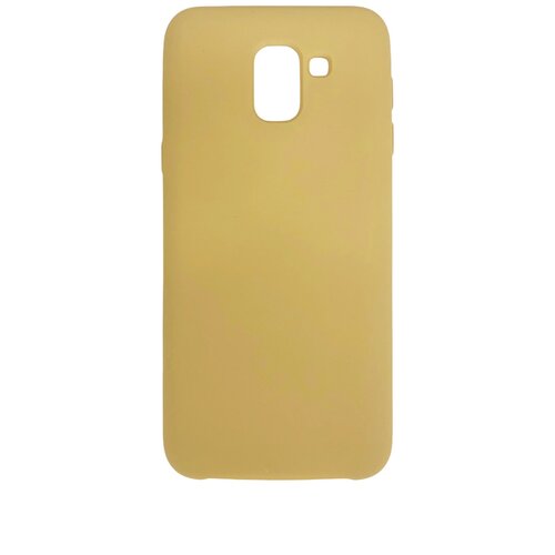 Чехол Накладка Silicon Case для Samsung SM-J600 Galaxy J6 (2018), золотой