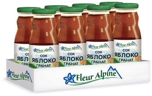 Сок Fleur Alpine Яблочно-гранатовый, c 8 месяцев, 0.2 л, 8 уп.