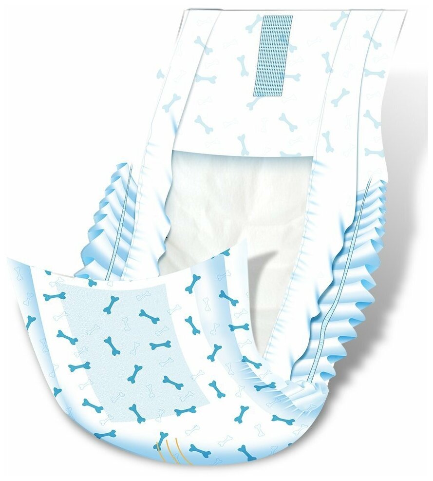 Male Pet Diaper с индикацией наполнения, одноразовые,размер XS, 6-13 кг, 14шт Dono - фото №6