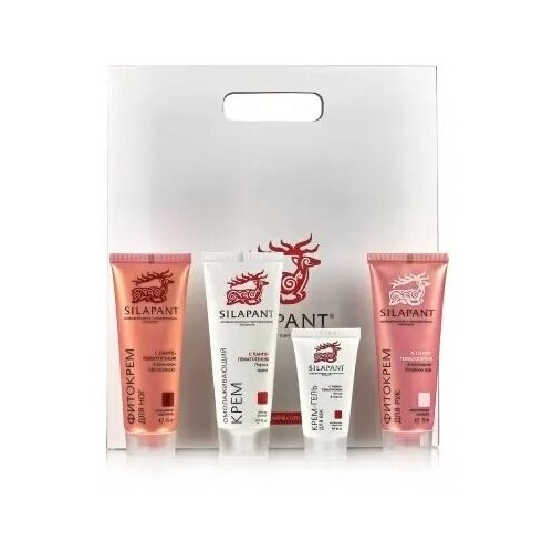 фото Силапант подарочный набор (крем/лица+крем-гель/глаз+фитокрем для рук+фитокрем для ног) silapant