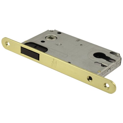 Замок под цилиндр врезной межкомнатный Vantage ML85BL с магнитным язычком межосевое расстояние 85 мм черный 1139₽