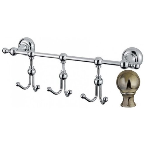 Крючок Cezares APHRODITE-THK-02-M тройной, бронза