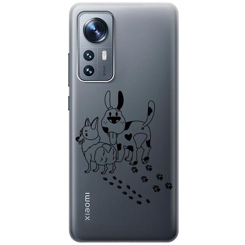 Силиконовый чехол с принтом Funny doggies для Xiaomi 12 / 12X / Сяоми 12 / 12Х силиконовый чехол с принтом no для xiaomi 12 12x сяоми 12 12х