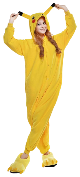 Кигуруми Пикачу, размер 48, желтый