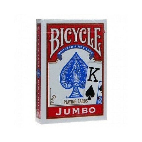 Игральные карты Bicycle Jumbo Rider Back (крупный индекс) игральные карты для фокусов bicycle rider back double back blue blue двойная рубашка синие