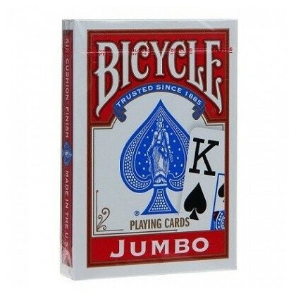 Игральные карты Bicycle Jumbo Rider Back (крупный индекс)