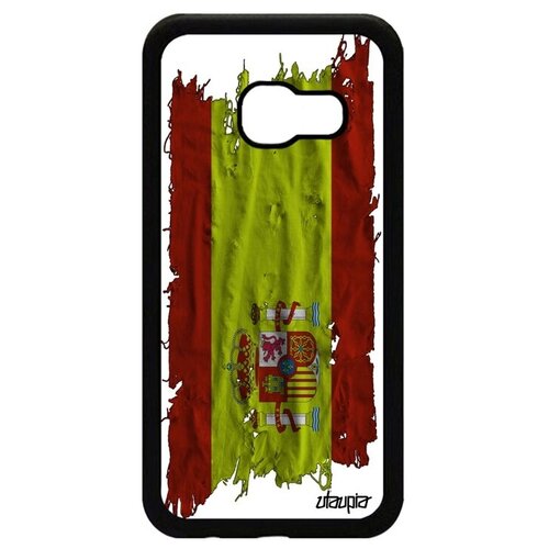 фото Чехол для мобильного // galaxy a3 2017 // "флаг испании на ткани" страна стиль, utaupia, белый