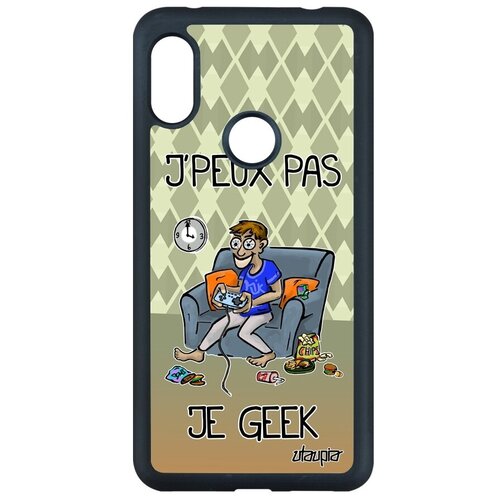 фото Противоударный чехол на телефон // xiaomi redmi note 6 pro // "не могу - играю!" технарь гик, utaupia, зеленый