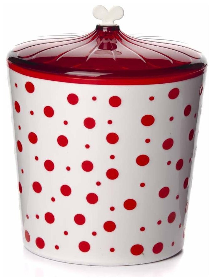 фото Банка "Горошек" 3 л с крыш. (крас-бел)