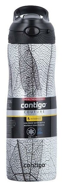 Термос-бутылка Contigo Ashland Couture Chill 0.59л. черный/белый (2127882) - фотография № 4