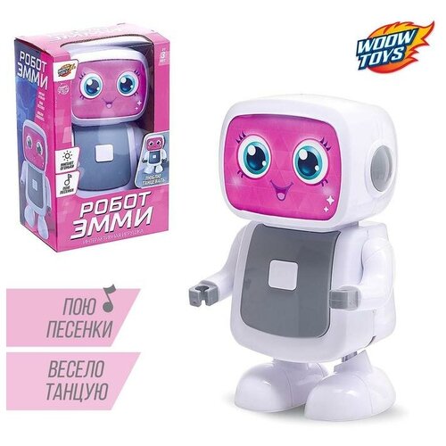 Робот музыкальный Woow Toys Эмми, танцует, звук, свет woow toys робот игрушка музыкальный ботик танцует звук свет