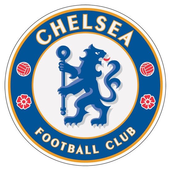 Наклейка Chelsea FC 10х10 см
