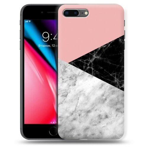 Дизайнерский силиконовый чехол для Iphone 7 Plus / 8 Plus Мраморные тренды