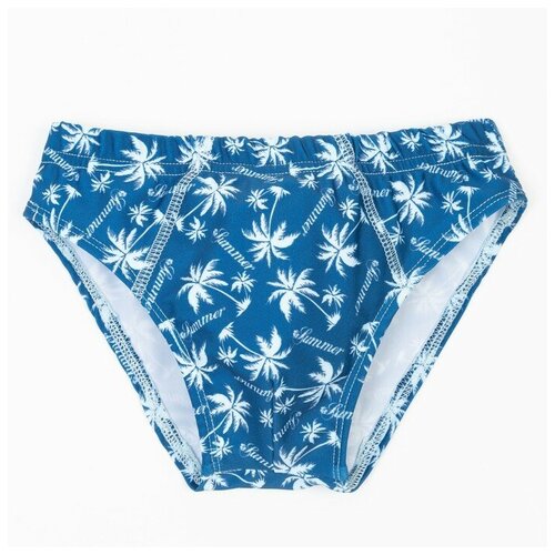 фото Плавки для мальчика, цвет т.синий/пальмы, рост 104 см rusexpress