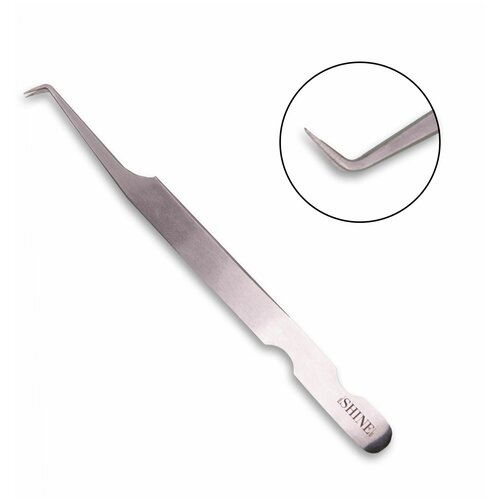 Пинцет elSHINE (Шайн) (Японская сталь), Elegant L-образный