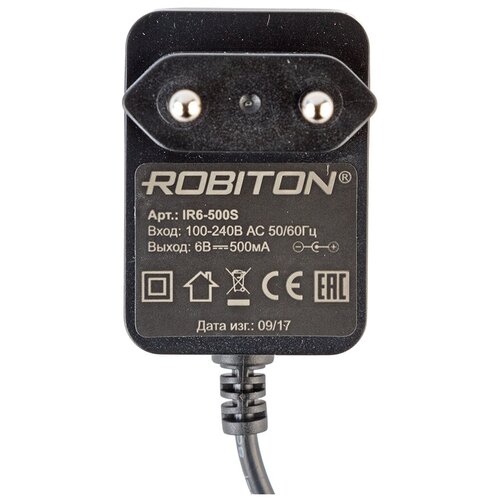 Блок питания ROBITON (адаптер) IR 6-500S 5,5 х 2,5/12 (+)
