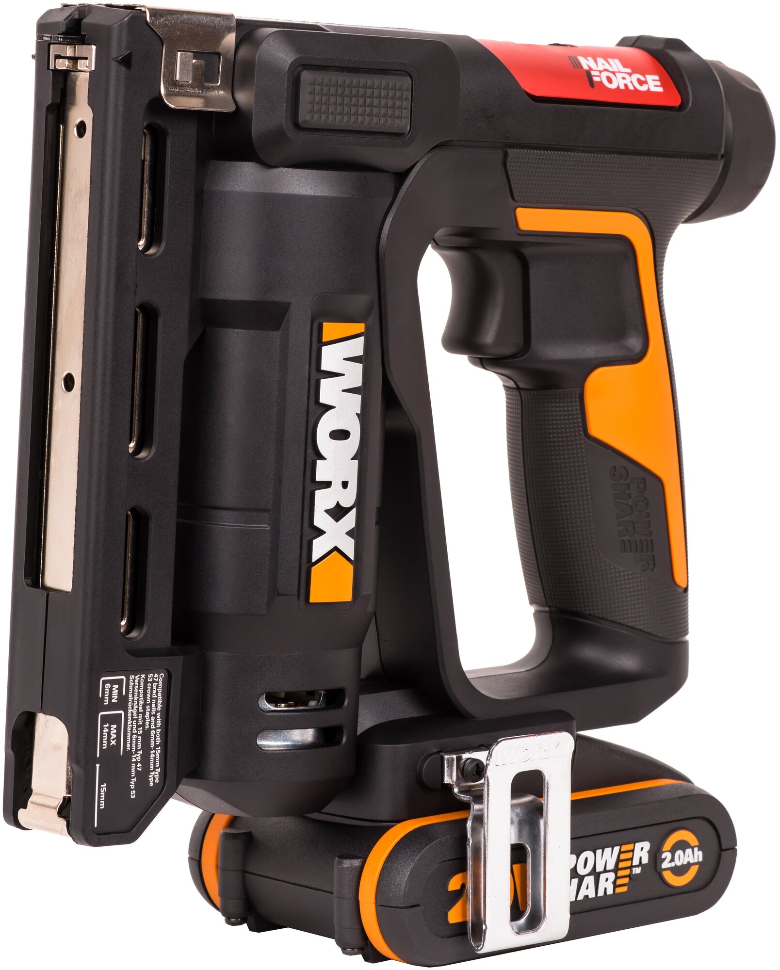 Степлер аккумуляторный WORX WX843 20В