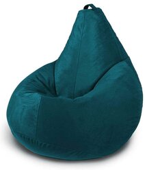 MyPuff кресло-мешок Груша, размер ХXХХL-Комфорт, мебельный велюр, глубокая бирюза