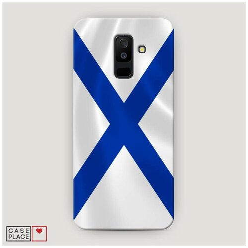 фото Чехол пластиковый samsung galaxy a6 plus вмф флаг case place