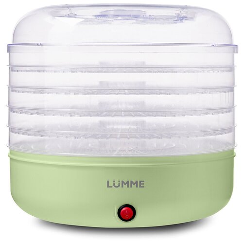 Сушилка LUMME LFD-105 1B PP 6 поддонов 51 для ягод зеленый нефрит дфруктововощей 183400₽