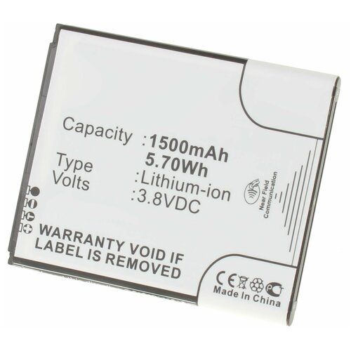 Аккумулятор iBatt iB-U2-M2743 1500mAh для Samsung Galaxy SIII mini, GT-I8190T, Galaxy S III Mini Value Editio,