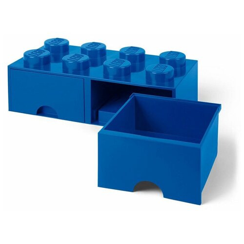 фото Ящик lego для хранения 8 выдвижной storage brick синий