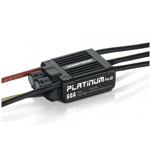 Бесколлекторный регулятор Hobbywing Platinum 60A-V4 (60A-80A, Aircraft, Heli)