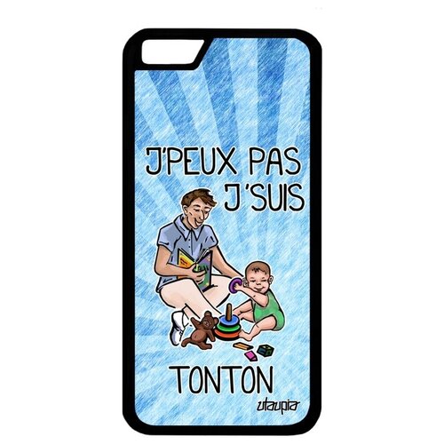фото Ударопрочный чехол на телефон // apple iphone 6s // "не могу - стал дядей!" семья рисунок, utaupia, голубой
