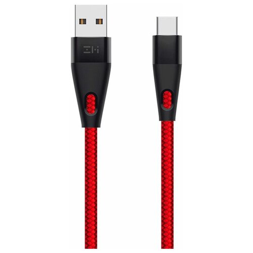 Кабель Xiaomi AL786, USB Type-C (m) - USB (m), 2м, в оплетке, красный