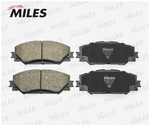 Дисковые тормозные колодки передние MILES E400135 для Toyota, Subaru (4 шт.)