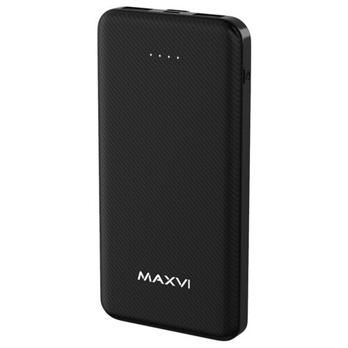 Внешний аккумулятор 10000mAh 2USB 2.1A Maxvi PB10-04 Black