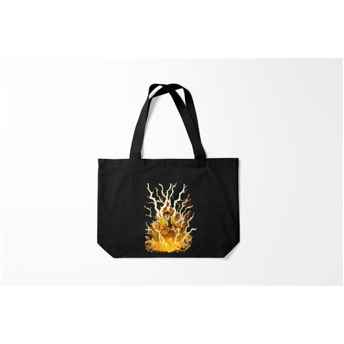 фото Сумка-шоппер / 46х35 см / аниме / клинок рассекающий демонов зиницу зеницу бог грома burnettie