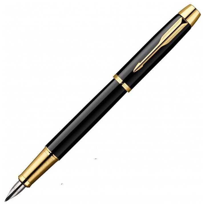 Перьевая ручка Parker I.M. Metal F220, Deep Black GT (Перо F) S0856190