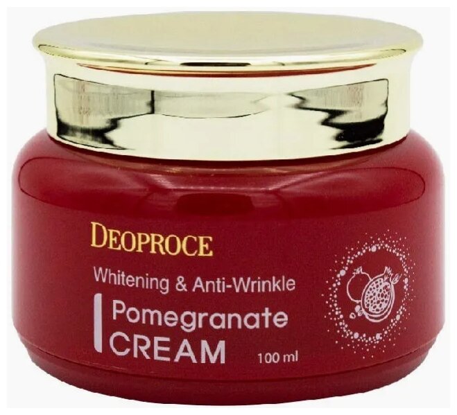 [DEOPROCE] Антивозрастной крем для лица с гранатом. Whitening Anti-Wrinkle Pomegranate Cream, 100мл