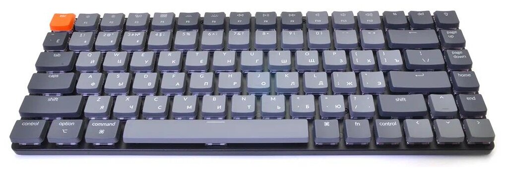 Беспроводная механическая ультратонкая клавиатура Keychron K3, 84 клавиши, RGB подстветка, Brown Switch