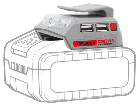 Зарядное устройство CROWN CAU02X (USB)