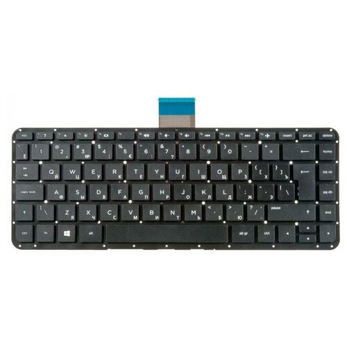 Клавиатура для ноутбука HP Pavilion черная без рамки Win8 верт Enter 1337₽