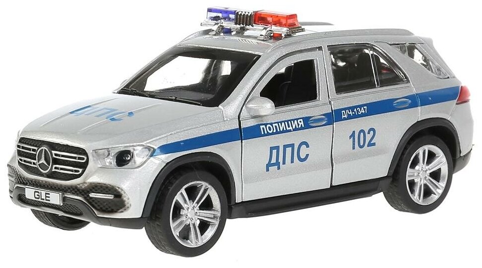 Модель машины Технопарк Mercedes-Benz GLE, Полиция, инерционная GLЕ-12РОL-SR