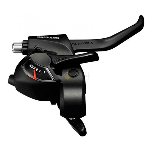 Моноблок Shimano, Tourney, EF41, правый, черн, 6 ск, 2050 мм, черный тормозные ручки shimano deore t610 двухпальцевые алюминиевые под v brake или дисковый механический тормоз черные