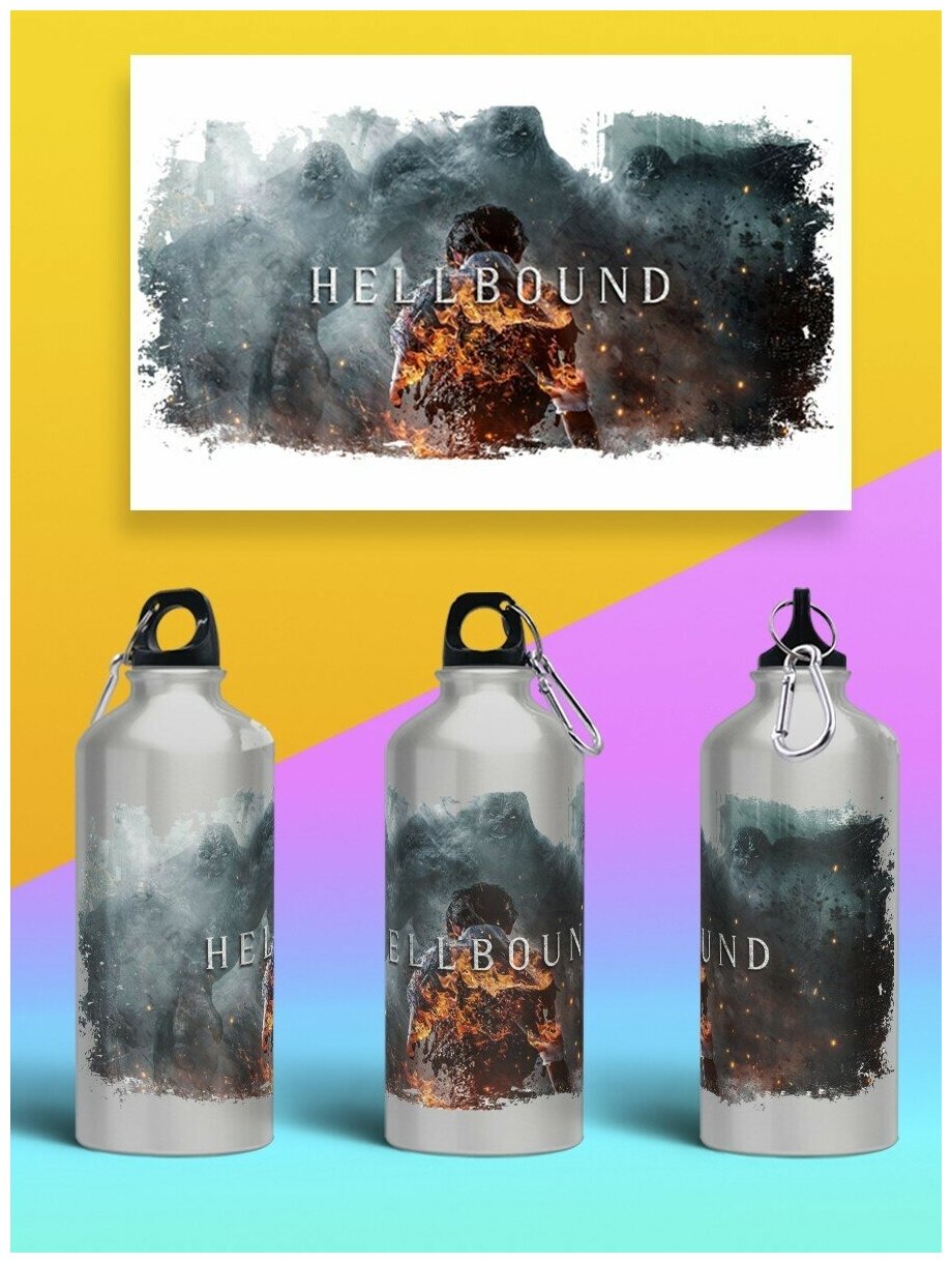 Бутылка спортивная/туристическая фляга сериалы hellbound зов ада - 5640