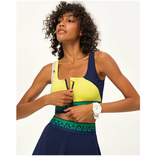 фото Топ raquetasport zip 23 color block, s, мультиколор