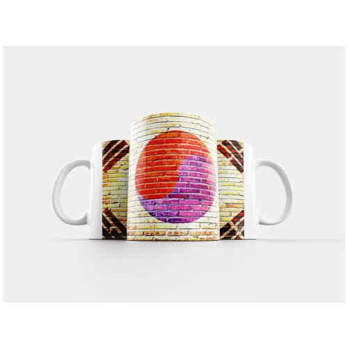 фото Кружка "южная корея, флаг, граффити" 320 мл lotsprints