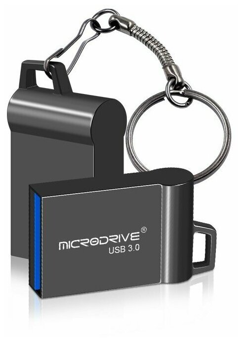 Флешка Microdrive 64 Гб USB 3.0 M5-темно-серая