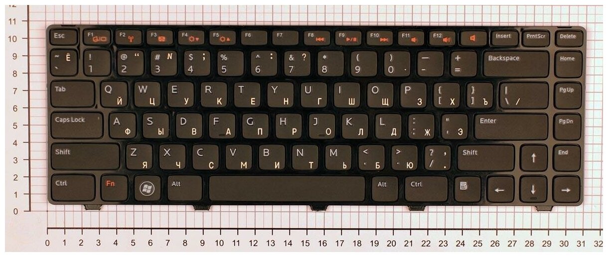 Клавиатура для ноутбука Dell PK130OF4A07 черная