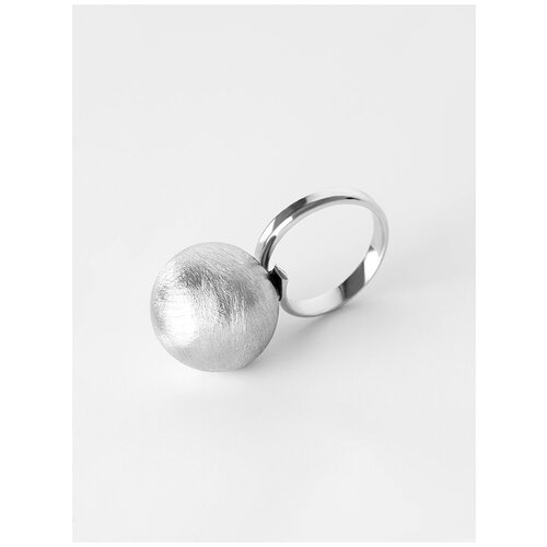 фото Кольцо серебро, 925 проба, родирование, безразмерное, серебряный нет бренда