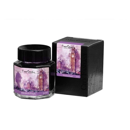 Флакон чернил Pierre Cardin 30мл, серия CITY FANTASY цвет Elizabeth Purple (Лиловый Элизабет)