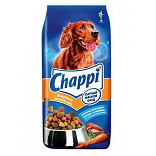 Корм сухой Chappi для взрослых собак, мясное изобилие, 600 г