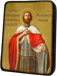 Икона Святого князя Александра Невского 25х28х5
