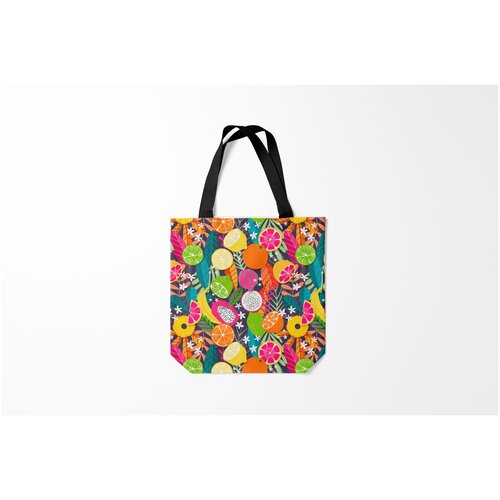 фото Сумка-шоппер / 40х40 см / популярные иллюстрации / фрукты burnettie