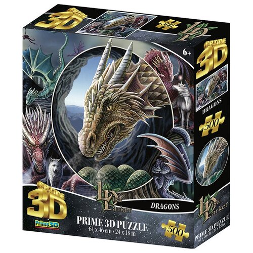 Prime 3D Пазл Super 3D 500 элемент. 32563 Коллаж Драконы super 3d puzzle коллаж драконы 500 элементов